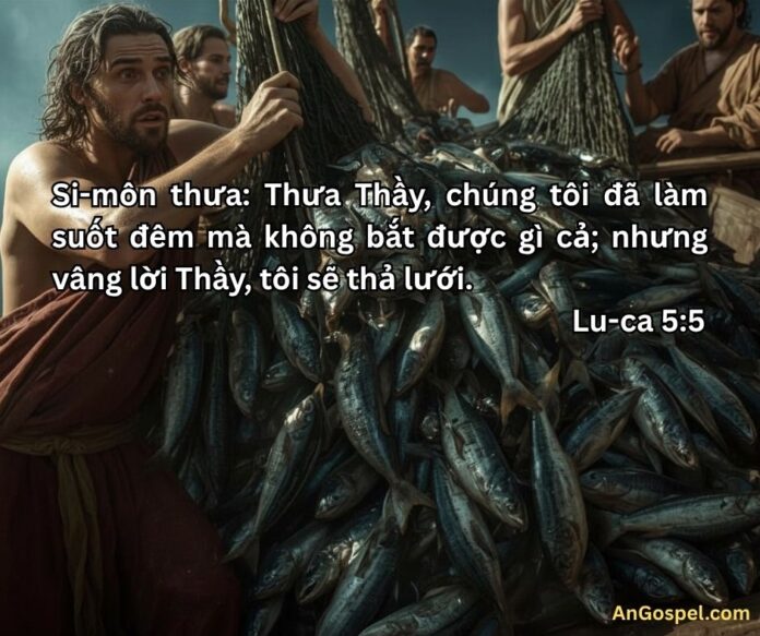 Sự vâng lời Chúa mang lại phước hạnh qua câu chuyện Phi-e-rơ thả lưới
