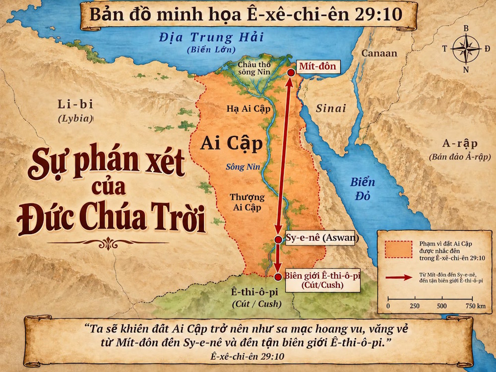 Sự phán xét của Đức Chúa Trời trên Ai Cập theo Ê-xê-chi-ên 29:10